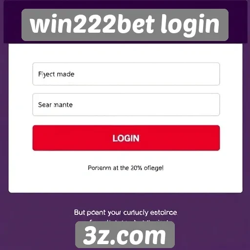 Guia de acesso ao site win222bet login