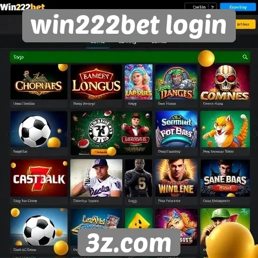 Jogos populares disponíveis no win222bet login